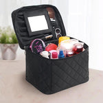 Tikkikuvioitu Vanity Case musta