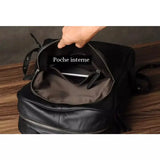 Aito musta nahka-reppu Oletusarvo Otsikko