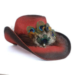 Antiikki punainen Cowboy hattu
