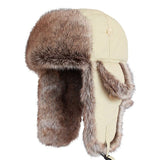 Beige karvahattu