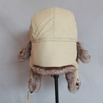 Beige karvahattu