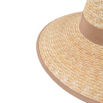 Beige olkihattu