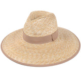 Beige olkihattu