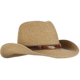 Cowboy hattu kuvioitu Beige