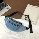 Denim vyölaukku
