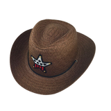 Hauska Cowboy hattu lapsille Ruskea