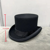 Herrasmiehen silinterihattu Musta - Korkeus 13.5 cm / S (54-55cm)