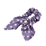 Hiuslenkki violetti polka dots