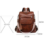 Iso keinonahkainen naisten reppu