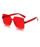 Isot vintage-aurinkolasit Punainen