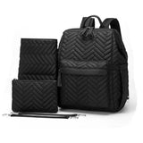 Käytännöllinen hoitolaukku-reppu Musta