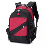 Käytännöllinen miesten reppu Punainen