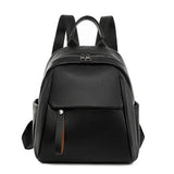 Käytännöllinen nahkareppu Musta