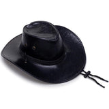 Kasvinnahkainen cowboy hattu Musta