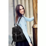 Kaupunki-reppu keinonahkaa Musta