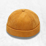 Keltainen docker-hattu
