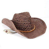 Kevyt Cowboy hattu kesäksi Ruskea