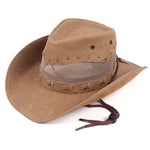 Kevyt nahkainen Cowboy hattu