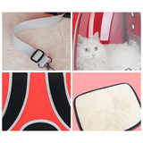 Kissareppu hublot-ikkunalla