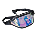 Läpinäkyvä vyölaukku Musta