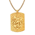 Leijona riipus kultaa