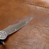 Miesten nahkainen tietokonereppu