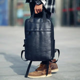 Miesten PU-nahkainen reppu