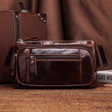 Miesten vintage nahkavyölaukku