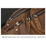 Monikäyttöinen nahkainen vyölaukku miehille