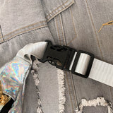 Monivärinen vyölaukku