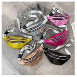 Monivärinen vyölaukku