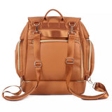 Nahkainen hoitolaukku-reppu