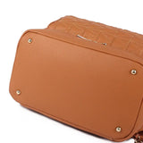 Nahkainen hoitolaukku-reppu