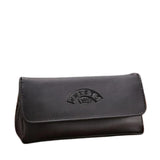 Nahkainen tupakka-lompakko Musta sileä