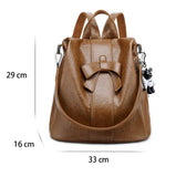 Nahkareppu rusetilla