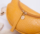 Naisten krokotiilin nahkaa vyölaukku