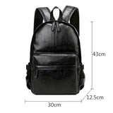 Naisten nahkainen litteä reppu