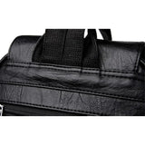 Naisten pehmeä nahkareppu