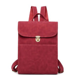 Naisten suorakulmainen reppu Punainen