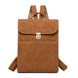 Naisten suorakulmainen reppu Ruskea