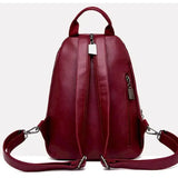 Naisten trendikäs pieni nahkareppu