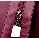 Naisten trendikäs pieni nahkareppu