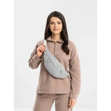 Pehmeä vyölaukku Vaaleanharmaa