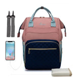 Perinteinen hoitoreppu Vaaleanpunainen/sininen