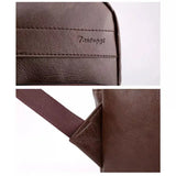 Pieni miesten nahkainen reppu