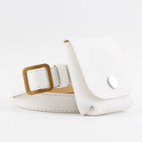 Pieni tyylikäs vyölaukku naisille Valkoinen