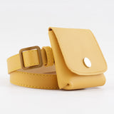 Pieni tyylikäs vyölaukku naisille Keltainen