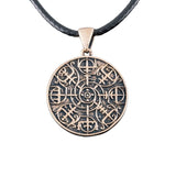 Pronssi Nordic Vegvisir riipus