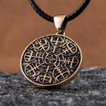 Pronssi Nordic Vegvisir riipus