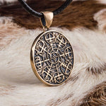 Pronssi Nordic Vegvisir riipus